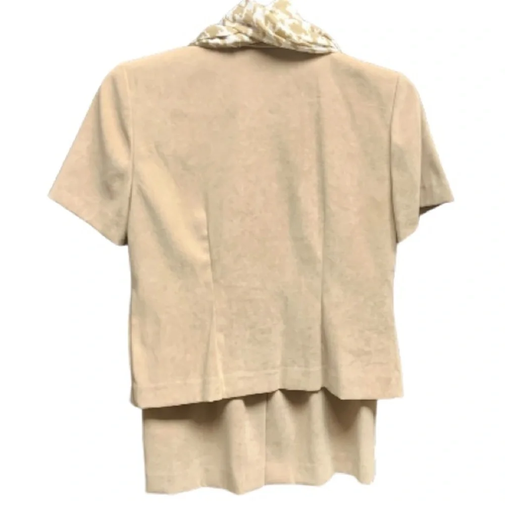 V🌺LESLIE FAY VTG. 2-PIECE FAUX SUEDE BLAZER/TOP WITH SCARF & SKIRT SET NWOT - Picture 16 of 16